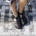 Groundies Catania Black dámske barefoot sandále 38 EUR