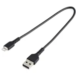 StarTech čierna / Dátový kábel / USB-A na Lightning / 0,3 m (RUSBLTMM30CMB)
