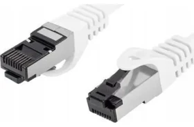 Lanberg CAT8.1 S/FTP 0,5m biela / Patch kábel / LSZH / CU / 2000 MHz / RJ-45 / Fluke Passed (PCF8-10CU-0050-W)