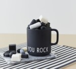 DESIGN LETTERS Porcelánový hrnček s uškom You Rock 300 ml