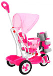 Mamido Detská trojkolka slon so zvukovými efektmi ružová