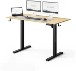 SENSE7 NOJO LIGHT Pracovný stôl čierna-borovica / elektricky nastaviteľná výška / 120 x 60cm / nosnosť 70kg (5902659847959)