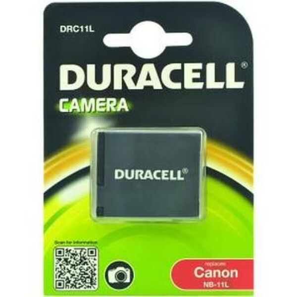 DURACELL Batéria - DRC11L pre Canon NB-11L / čierna / 600 mAh / 3.7 V (DRC11L)