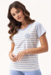 Luna 696 cr/r 3XL L24 dámske pyžamo šedá 3xl