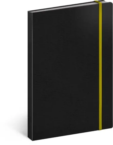 Presco Group Notes Tucson čierny/žltý / linajkový / 13 × 21 cm (A-3502)