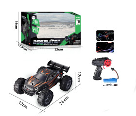 Mamido Mamido Auto na diaľkové ovládanie RC Terénne 1:18 s LED svetlami 2,4 GHz oranžové