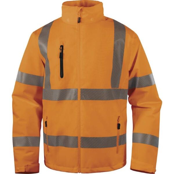 Reflexná pracovná bunda Delta Plus AREN Farba: Oranžová Žiarivá, Veľkosť: 4XL (AREHVOR4X)