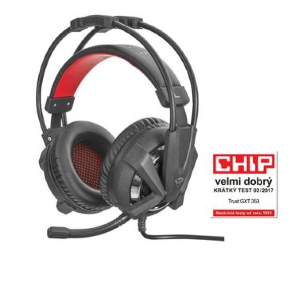 Trust GXT 353 Vibration Headset pre PS4 / Herné slúchadlá s mikrofónom / 3M / USB (21302-T)