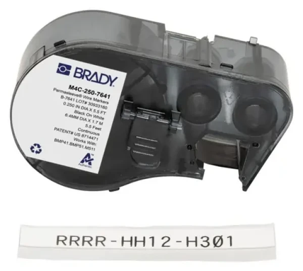 BRADY PermaSleeve / Bužírky pre značenie vodičov / Low Smoke Halogen Free / pre M410, BMP41, M510, BMP51, BMP53, M511 (M4C-250-7641)