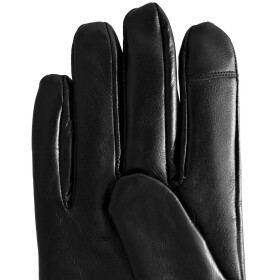 Semiline Dámske kožené antibakteriálne rukavice P8207 Black