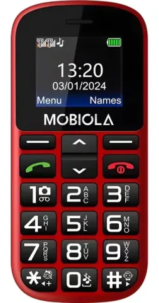 Vega Mobiola MB200 červená / Tlačidlový telefón / Dual SIM