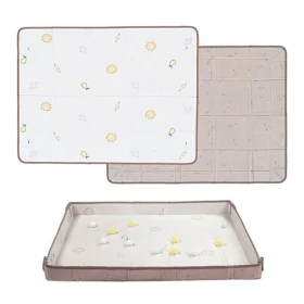 Taf Toys Hracia podložka penová s loptičkami Brown Beige / od narodenia (13505TAF)