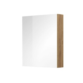 Mereo Kúpeľňová galerka 60 cm, zrkadlová skrinka, dub Riviera CN715GRN
