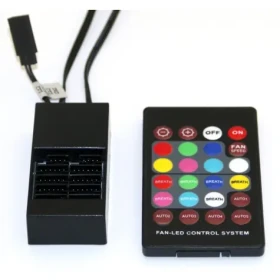 Eurocase Ovládač pre RGB ventilátor / Ovládač / Doska + diaľkové ovládanie (CB-RC-VENst)
