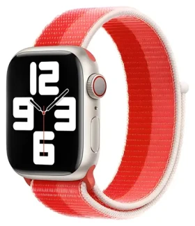 Devia Nylon Braided Two-Tone Loop Peony (ružová) / Remienok pre Apple Watch / 44/45/46 mm (6938595364730)