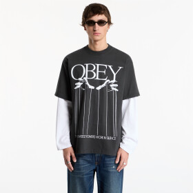 Tričko Obey Marionette Vintage Black XL
