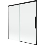 MEXEN/S - Rox vaňová zástena 2-krídlová posuvná 150 x 150, transparent, čierna 8C9-150-001-70-00