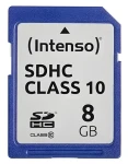 INTENSO 8GB / Pamäťová karta SDHC / Class 10 / čítanie 20 MB/s / zápis 12 MB/s (3411460)