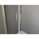 MEXEN/S - Exo sprchovací kút dvere krídlové 90 x 95, transparent, zlato 8182-090-095-50-00