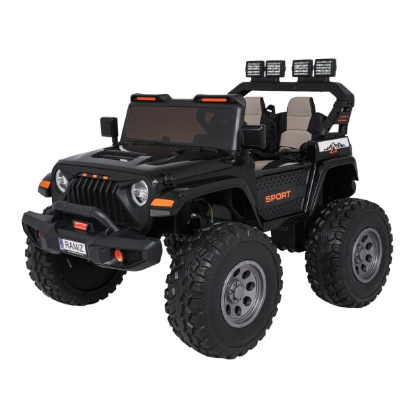 Mamido Elektrické autíčko Extreme Sport 4x4 s premenlivou veľkosťou čiernej