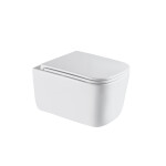 INVENA - WC misa závesná, Malaga štvorcová, s doskou soft-close CE-96-001-L