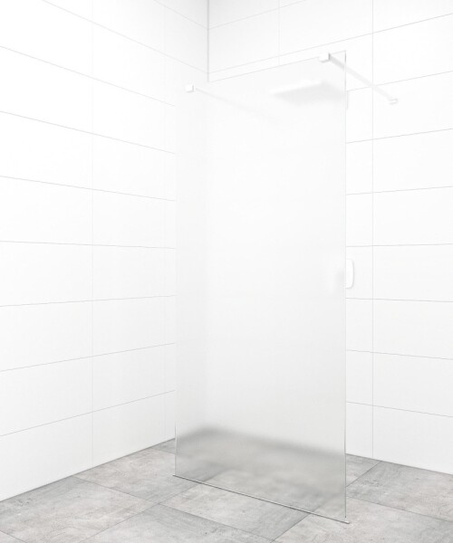 Sprchová zástena Walk-in 100 cm SAT vo farbe profilu biela SATBWI100MSZAVB SATBWI100MSZAVB