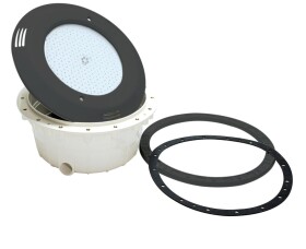 Vagnerpool Podvodný svetlomet VA LED biela, PF, 12 V; 33 W, tmavo šedá farba, pre fóliové bazény