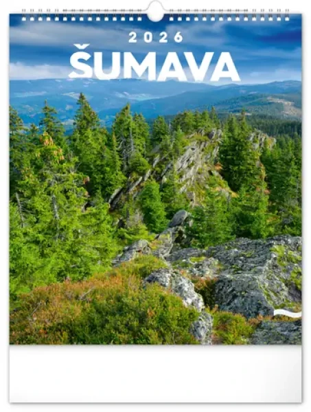 NOTIQUE Nástenný kalendár Šumava 2026, 30 x 34 cm (PGN-35747-L)