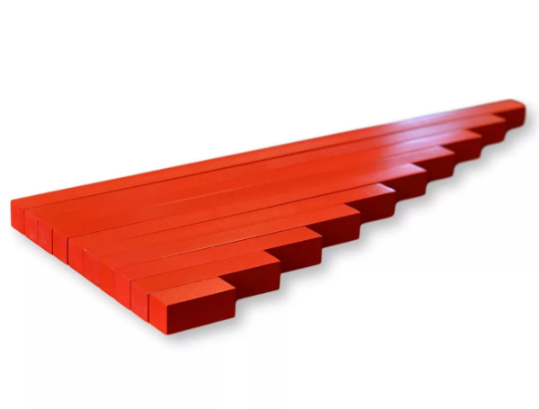 Moyo Montessori Moyo Montessori Červené tyče – zmenšená verzia