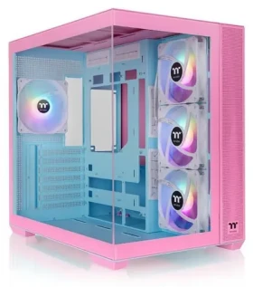 Thermaltake View 380 TG ARGB ružová / ATX / 2x USB-A 3.0 / 1x USB-C 3.2 / 4X 120mm RGB / bez zdroja / priehľadná bočnica (CA-1Z2-00MAWN-00)