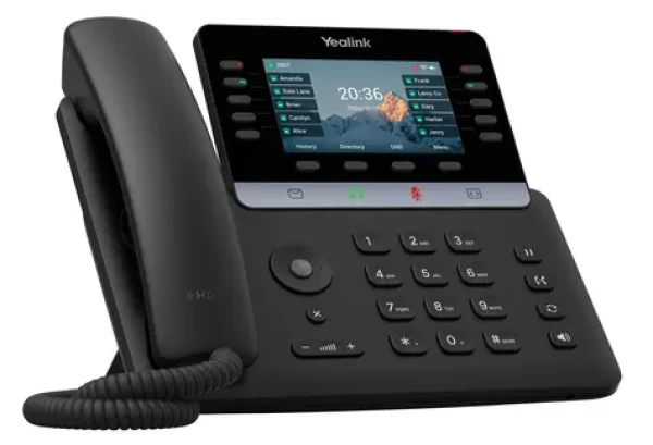 Yealink SIP-T74W čierna / VoIP telefón / 4,3" displej / 16x SIP / PoE / Bluetooth / Wi-Fi 6 (SIP-T74W)