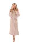Dámsky župan Athena s kapucňou 3116 8251 Hazelnut - Vestis XL oříšková