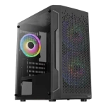 AeroCool Trinity Mini čierna / PC skriňa / Micro ATX / Mini-ITX / 2x USB-A 3.0 / 1x USB-A 2.0 / 3x FRGB / bez zdroja (ACCS-PV32033.11)
