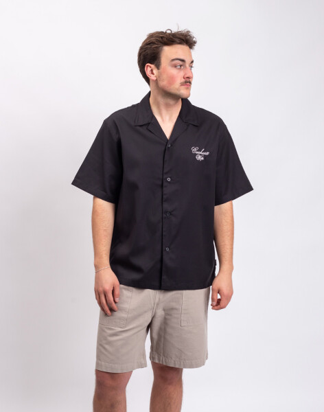 Carhartt WIP S/S Travon Shirt Black/Wax L