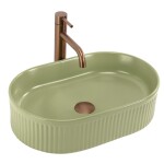 REA - Umývadlo na dosku Vanda Pistachio Matt 49x31 REA-U3612