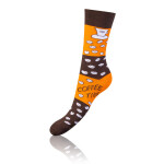 Darčeková krabica zábavných bláznivých ponožiek 4 páry CRAZY SOCKS BOX - BELLINDA - červená 39 - 42