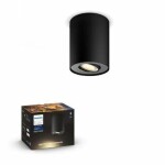 Philips Hue WA Pillar bodové LED svietidlo GU10 1x5W čierna / 350lm / 2200-6500K / IP20 (SKL000375107)