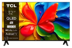 32" TCL 32V4C čierna / Televízia / QLED / HD Ready / Android TV / Wi-Fi / BT / DVB-T2/C/S2 (32V4C)