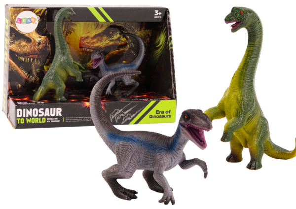 Mamido Sada Dinosaurie figúrok Brachiosaurus Velociraptor 2 ks