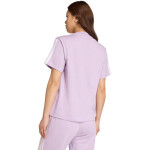 Dámske bavlnené tričko adidas Essentials 3-Stripes svetlo fialové JV7362 XS