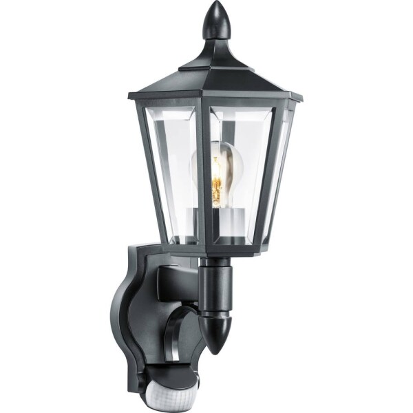 Steinel AUSSENLEUCHTE L 15 S SW 617813 vonkajšie nástenné osvetlenie s PIR senzorom LED E27 60 W čierna; 617813