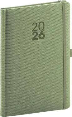 NOTIQUE Týždenný diár Diamante 2026, olivový, 15 x 21 cm (PGD-TA5DI-6710)