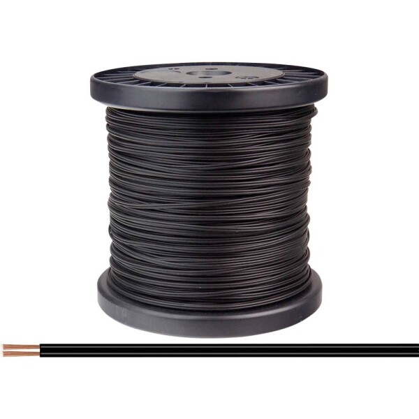 Donau Elektronik 218-11-100 opletenie / lanko 2 x 0.14 mm² čierna 100 m; 218-11-100