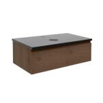 Kúpeľňová skrinka s technickým kameňom SAT B-Way 59x30x45 cm orech mat BWAY60NUTTK BWAY60NUTTK