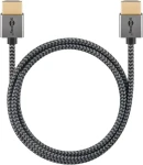 Goobay PLUS 75758 šedá / HDMI kábel / Ultra High Speed HDMI 2.1 / 8K 60Hz / 2 m (75758)
