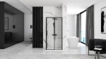 REA/S - Sprchový kút s posuvnými dverami Rapid Slide 160 a pevnou stenou 80 KPL-09871
