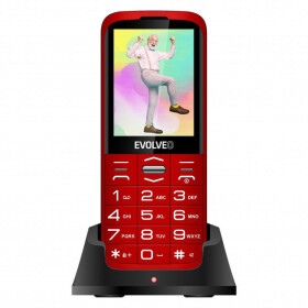 Evolveo EasyPhone Xo + nabíjací stojan červená / 2.8 / 0.3MP / DualSIM / microSDHC (SGM EP-630-XOR)