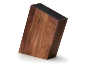 Continenta Blok na nože orech / Blok na nože / šikmý / flexi vložka / 28,5x8x19 cm (C4250)