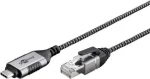 Goobay 74405 čierna/sivá / Adaptér / USB-C - RJ-45 / USB 3.2 Gen2 / Cat.6 / 5 m (74405)