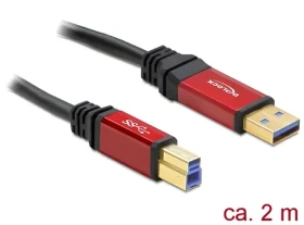 DeLock Kábel USB 3.0 Typ-A samec USB 3.0 Typ-B samec / 2 m / Premium (82757)